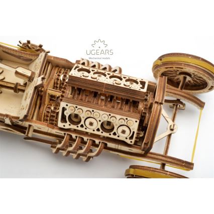 Ugears - 3D wooden mechanical puzzle U9 Car Grand Prix