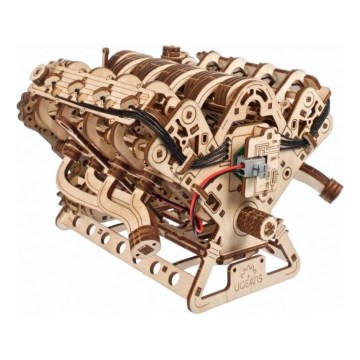 Ugears - 3D Wooden Mechanical Puzzle: V8 Engine