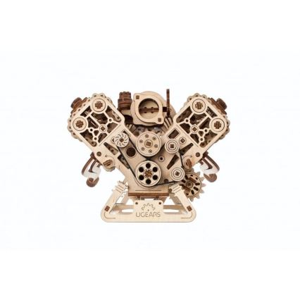 Ugears - 3D Wooden Mechanical Puzzle: V8 Engine