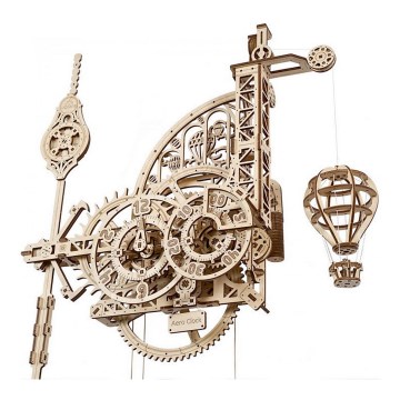 Ugears - 3D wooden mechanical puzzle Wall clock Aero