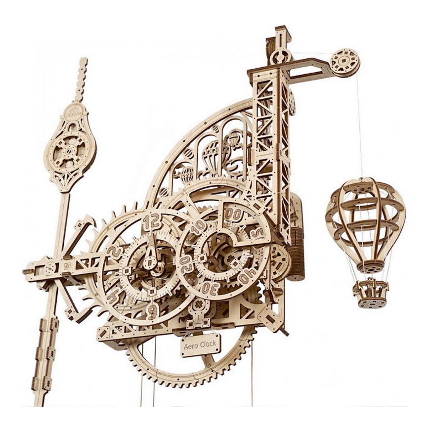 Ugears - 3D wooden mechanical puzzle Wall clock Aero