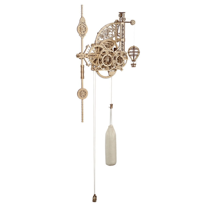 Ugears - 3D wooden mechanical puzzle Wall clock Aero