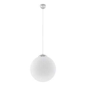 UGO Cable Pendant Light 1xE27/15W/230V, Ø 30 cm, White/Polished Chrome