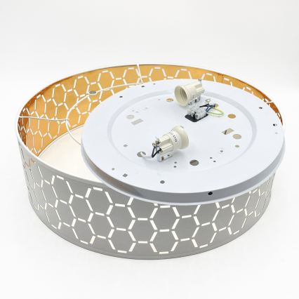 ULLE Ceiling Light, 2xE27/15W/230V, 45 cm diameter, White