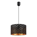 ULLE Pendant Light 1xE27/15W/230V Black