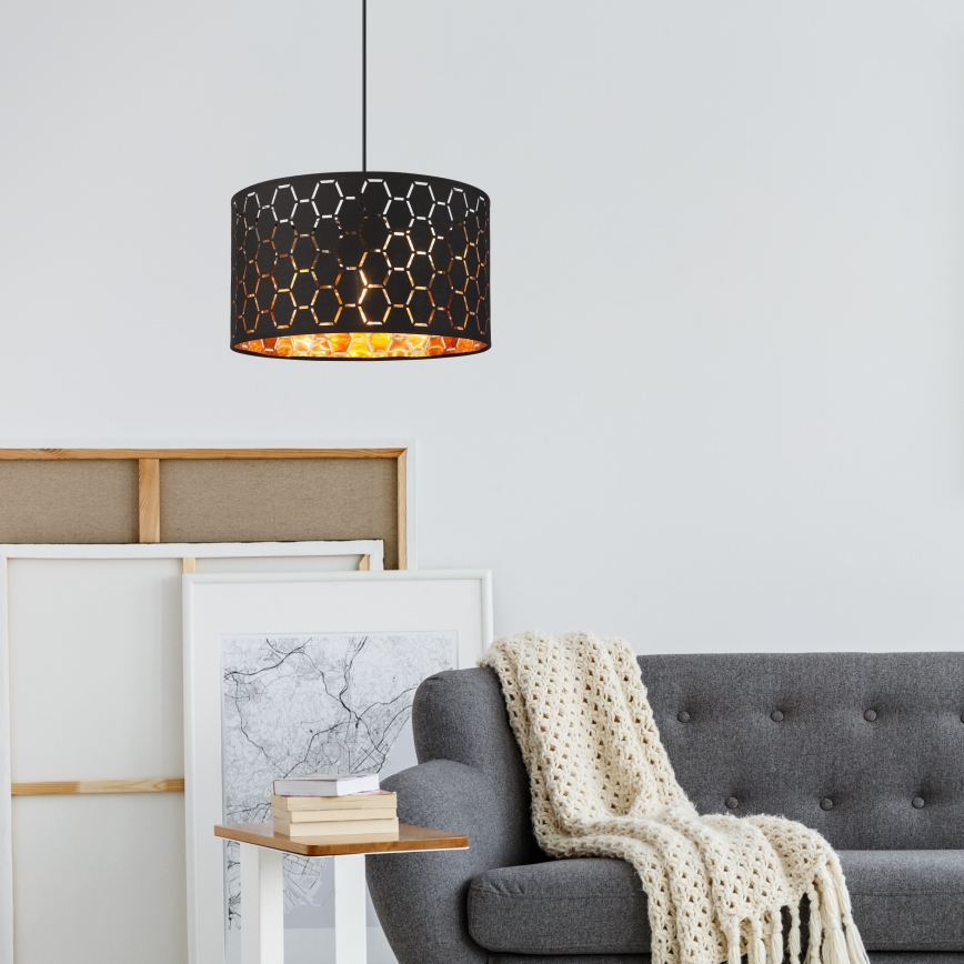 ULLE Pendant Light 1xE27/15W/230V Black