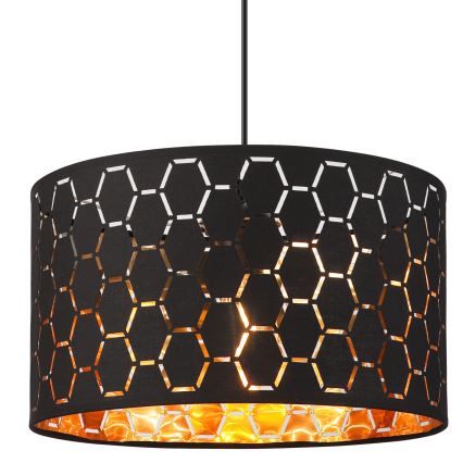 ULLE Pendant Light 1xE27/15W/230V Black