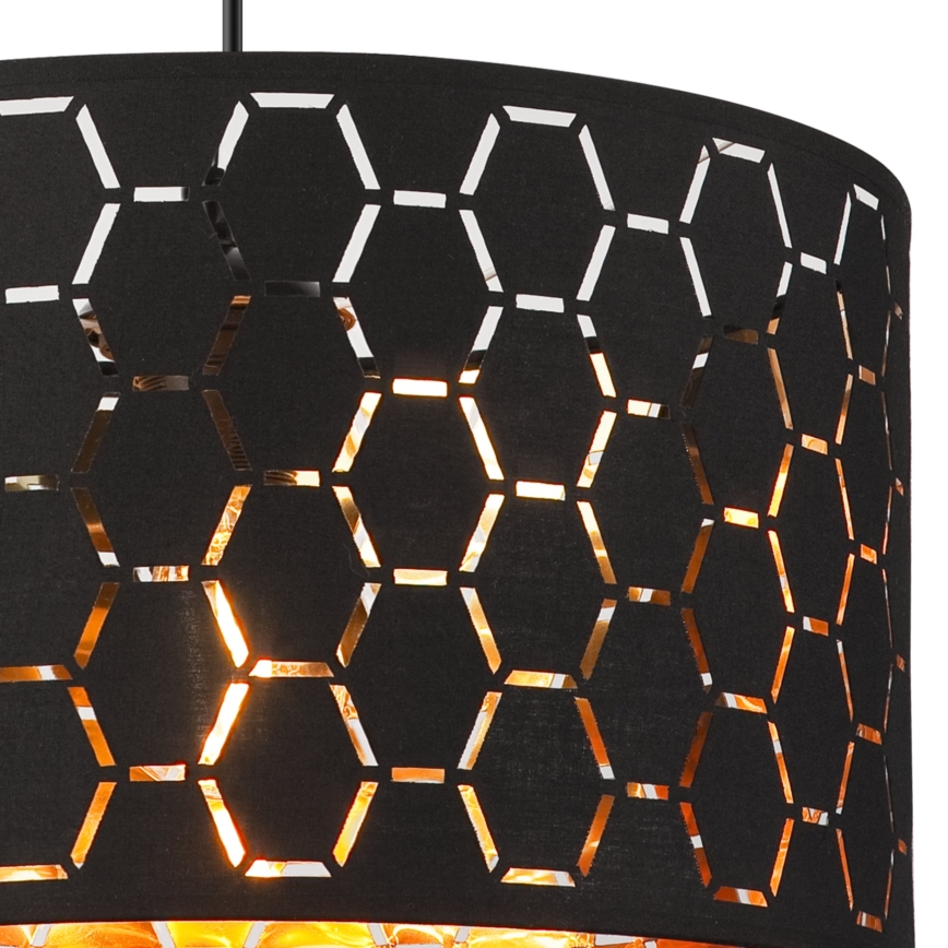 ULLE Pendant Light 1xE27/15W/230V Black