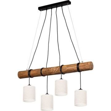 ULMO cable pendant lamp 4xE27/25W/230V pine