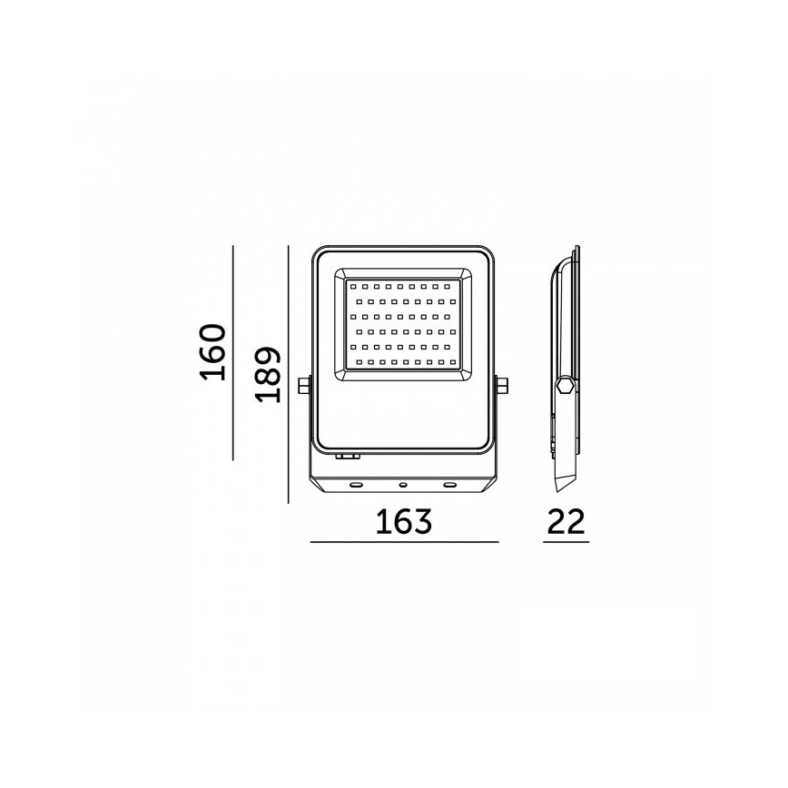 ULSAN LED Floodlight 50W 230V 4000K IP65