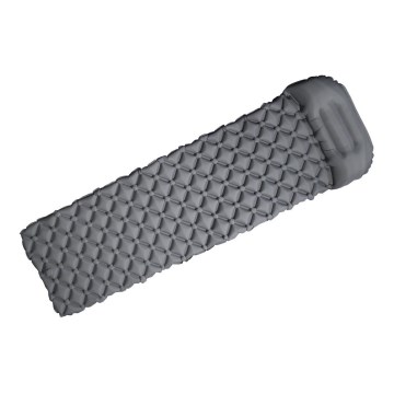 Ultralight inflatable camping mat 500 g grey