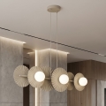 UMBRA Cable-hung chandelier, 6xG9/8W/230V — beige