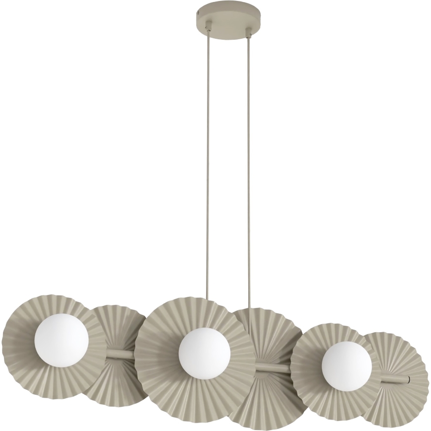 UMBRA Cable-hung chandelier, 6xG9/8W/230V — beige