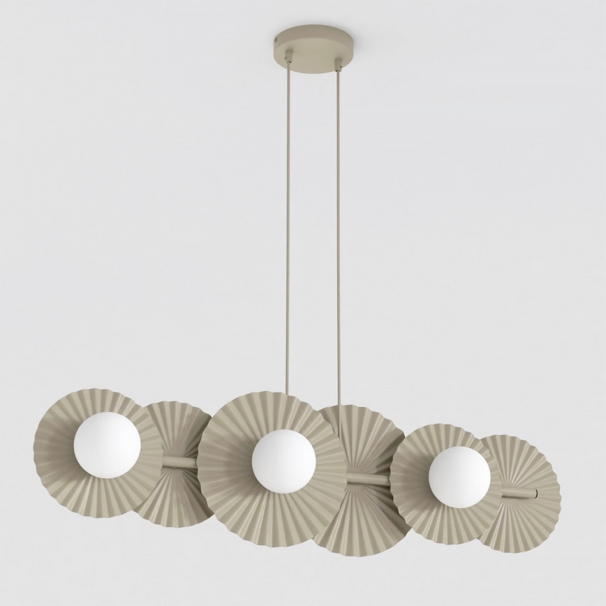 UMBRA Cable-hung chandelier, 6xG9/8W/230V — beige