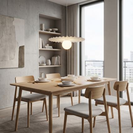 UMBRA cable-hung pendant light 1xG9/8W/230V, white
