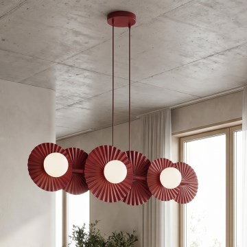 UMBRA cable pendant chandelier 6xG9/8W/230V red