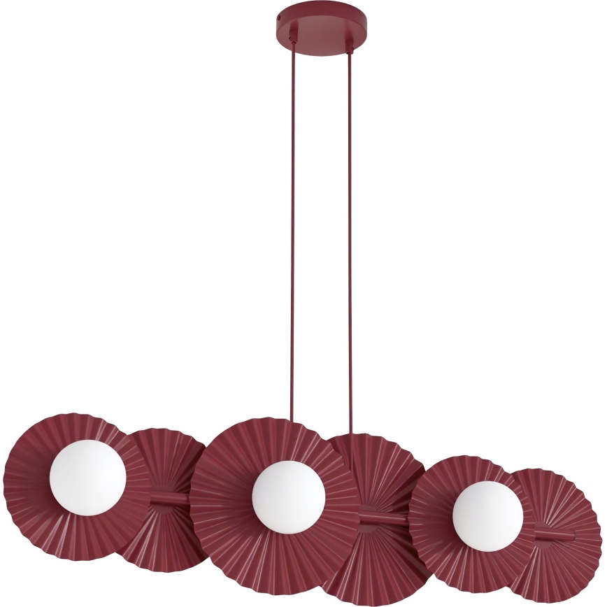 UMBRA cable pendant chandelier 6xG9/8W/230V red