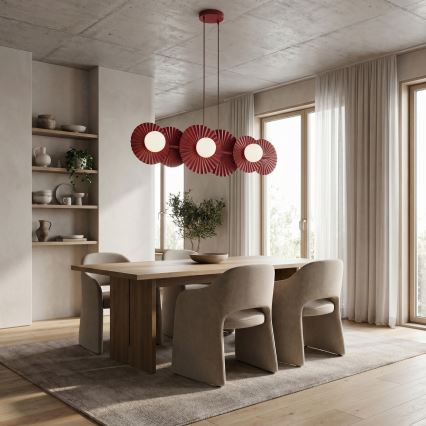 UMBRA cable pendant chandelier 6xG9/8W/230V red