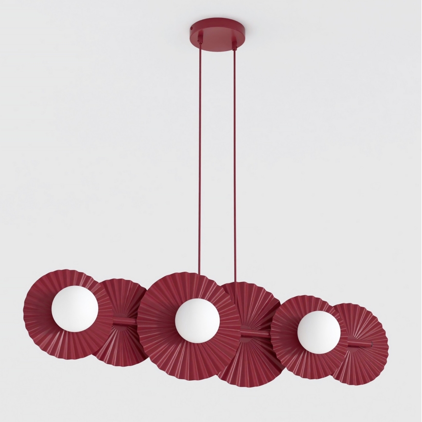 UMBRA cable pendant chandelier 6xG9/8W/230V red