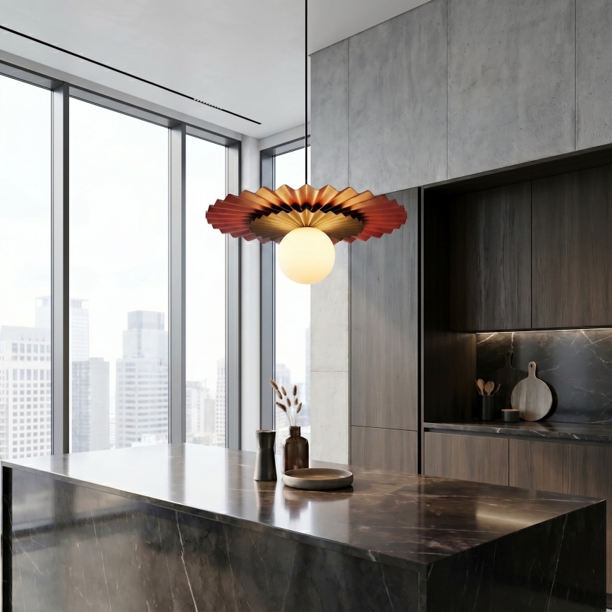 UMBRA Cable Pendant Lamp 1xG9/8W/230V Black/Orange