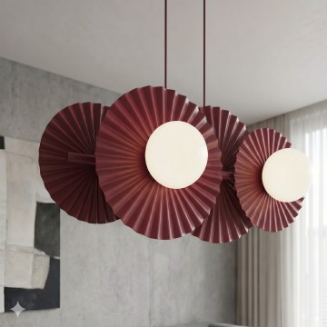 UMBRA Cable-Suspended Chandelier 4xG9/8W/230V, Red
