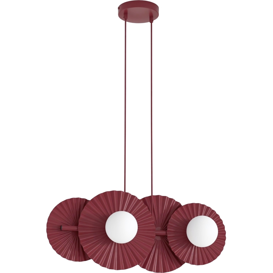 UMBRA Cable-Suspended Chandelier 4xG9/8W/230V, Red
