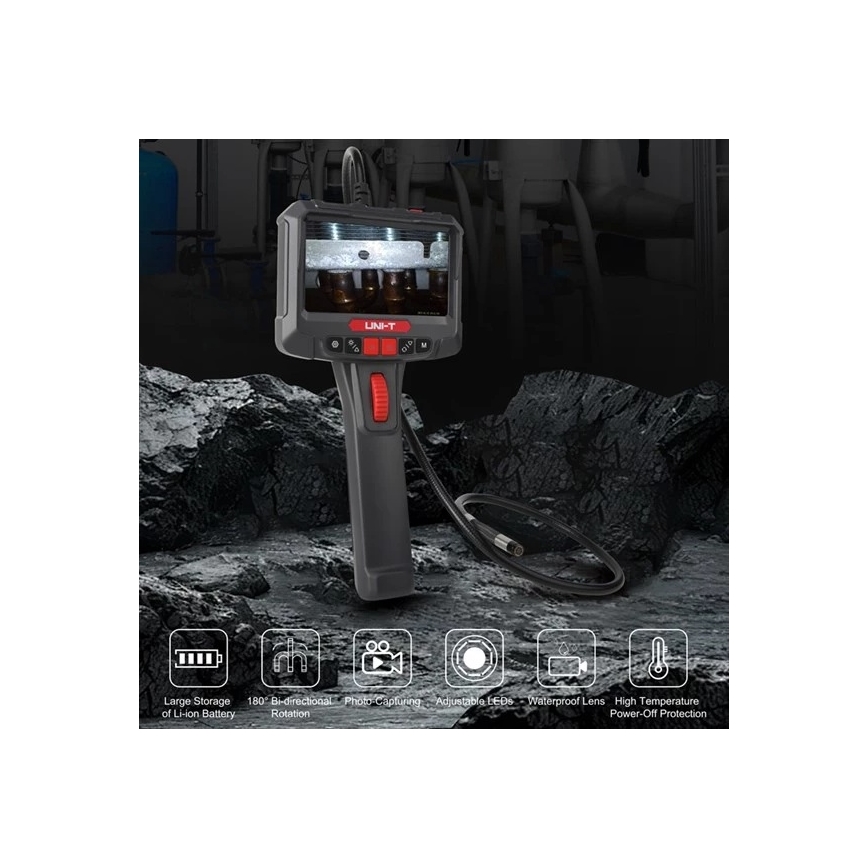 Uni-T - Borescope 3.7V 3000 mAh IP67 3m