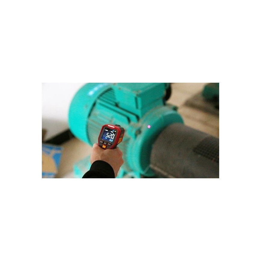 Uni-T - Infrared contactless thermometer 1x9V 6LR61 600°C