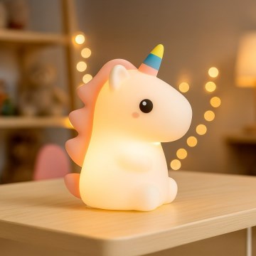 UNICORN Rechargeable Touch-Dimmable RGBW LED Children's Night Light LED/1W/5V 1200 mAh