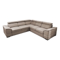 Universal corner folding lounge suite with a storage space GRANADA beige