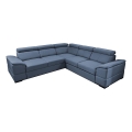 Universal corner folding lounge suite with a storage space GRANADA blue
