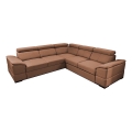 Universal corner folding lounge suite with a storage space GRANADA brown