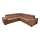 Universal corner folding lounge suite with a storage space GRANADA brown