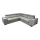 Universal corner folding lounge suite with a storage space GRANADA grey