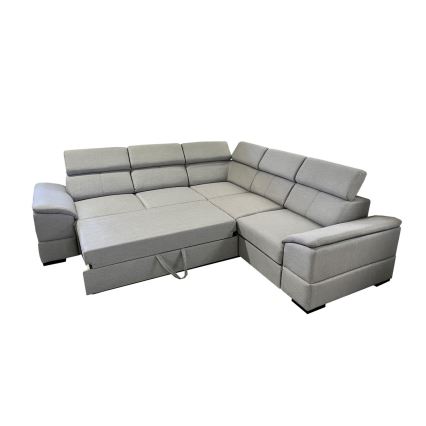 Universal corner folding lounge suite with a storage space GRANADA grey