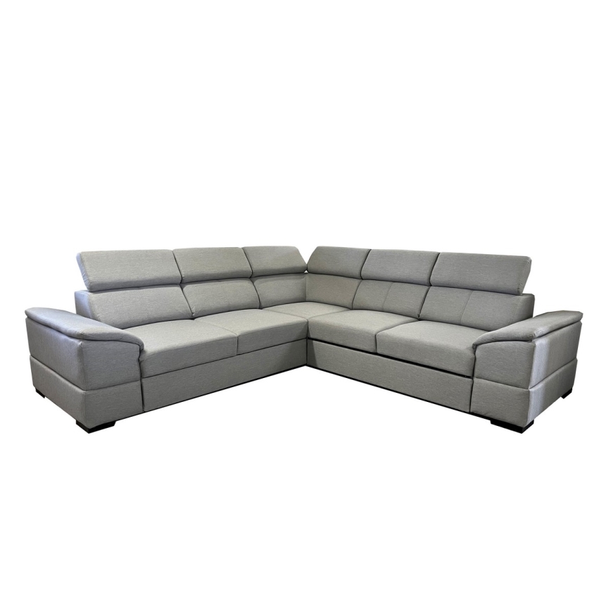 Universal corner folding lounge suite with a storage space GRANADA grey