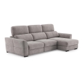 Universal corner folding three-seater sofa with a storage space TRENTO taupe