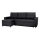 Universal corner lounge suite with sleeping function and storage space SEVILLA anthracite