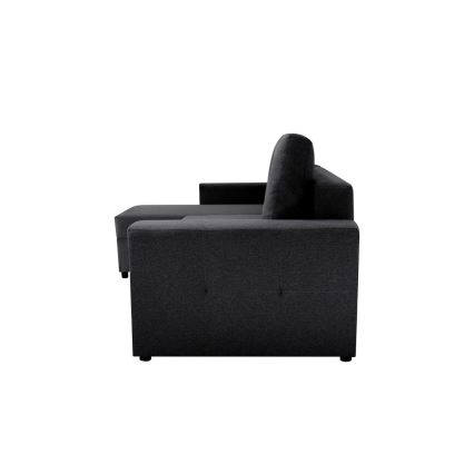Universal corner lounge suite with sleeping function and storage space SEVILLA anthracite