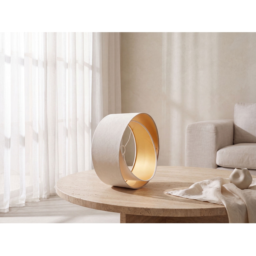 Universal lampshade GALAXY E27 d. 45 cm white/gold
