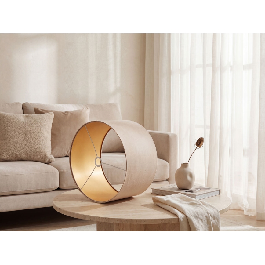 Universal lampshade STANDART E27 d. 45 cm beige/gold