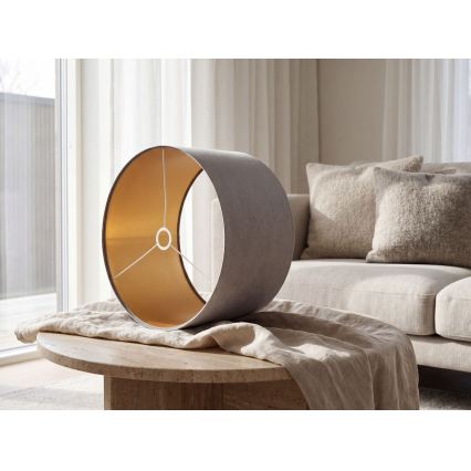 Universal lampshade STANDART E27 d. 45 cm grey/gold