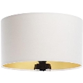 Universal lampshade STANDART E27 d. 45 cm white/gold