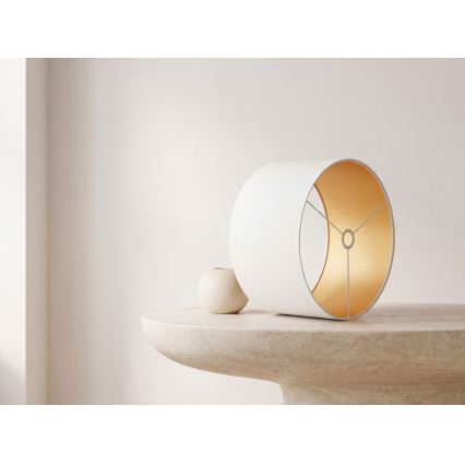 Universal lampshade STANDART E27 d. 45 cm white/gold