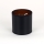 Universal replacement cylinder lampshade for E27, Ø 16 cm, black/gold