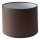 Universal replacement cylindrical lampshade for E27, 16 cm diameter, brown
