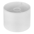 Universal replacement cylindrical lampshade WALEC E27, Ø 20 cm, white