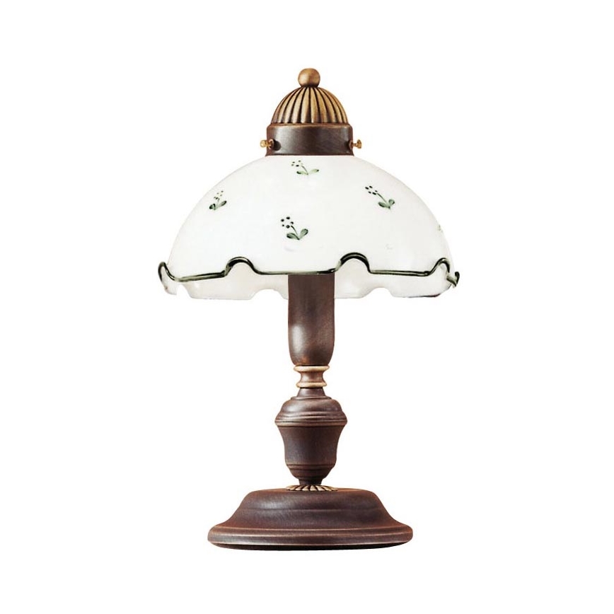 Universal replacement glass NONNA E27 Ø 20 cm, white/green