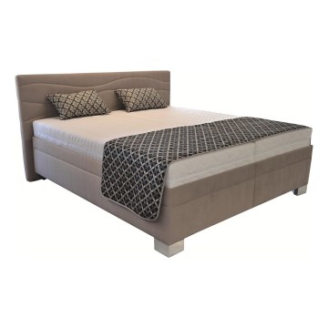 Upholstered bed frame (mattress not included) WINDSOR 180 x 200 cm, beige
