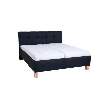 Upholstered bed MARIA with mattress and storage, 160 x 200 cm, anthracite